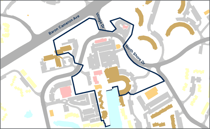 Lake Anne boundaries map